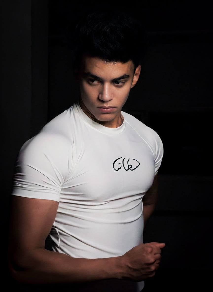 compression t-shirt - white