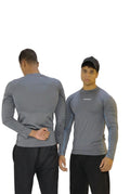 Long sleeve compression -gray- Black line